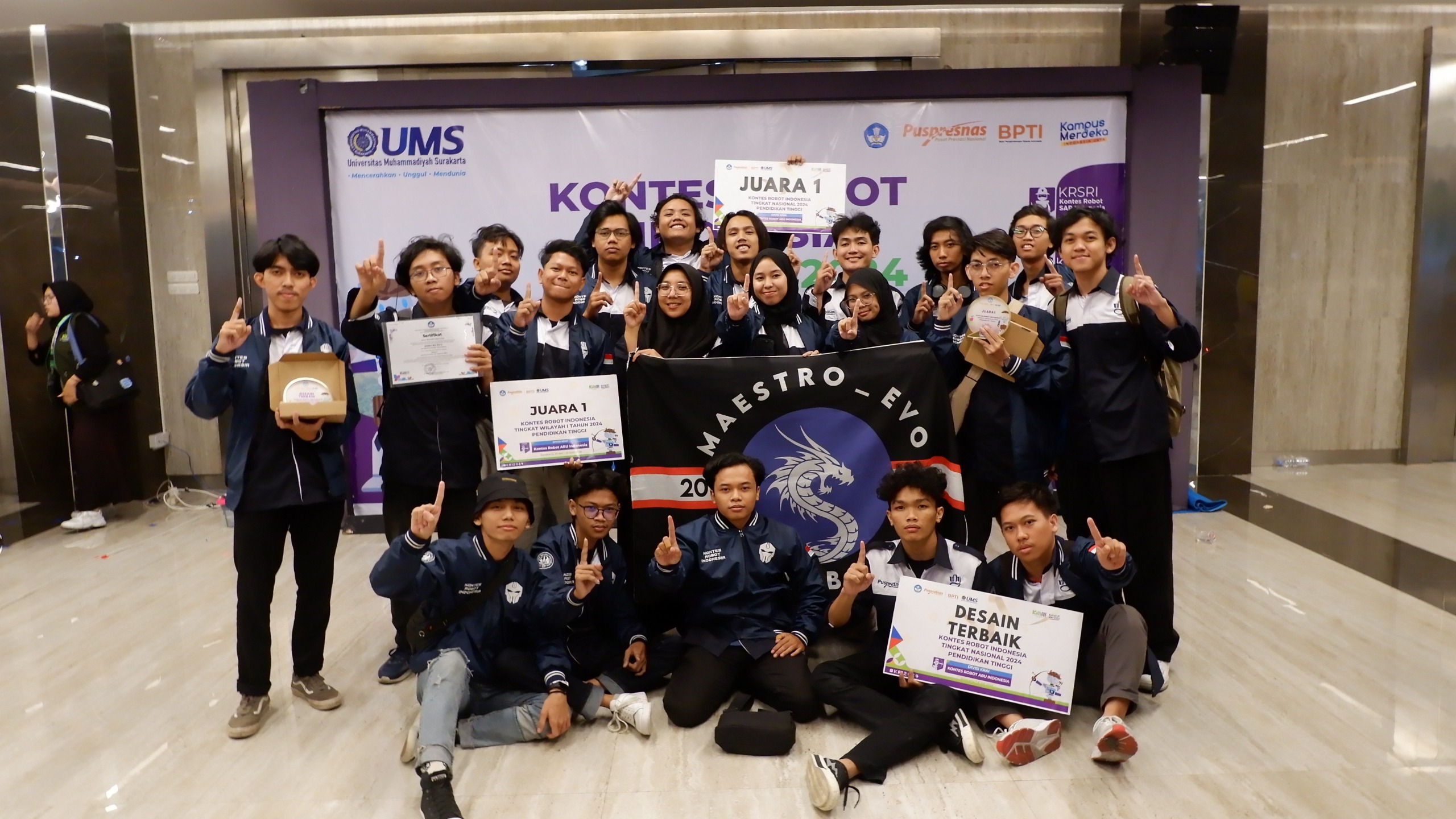 Maestro Evo Team Wins First Place In Abu Robot Contest Indonesia Ft